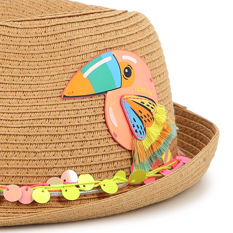 Chapeau moulé avec oiseau BILLIEBLUSH 
                    FILLE