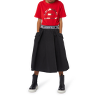 Bottines en cuir de vachette KARL LAGERFELD KIDS 
                    FILLE