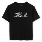 T-shirt, BLACK, hi-res