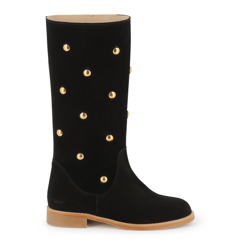 Bottes en cuir suédé de veau CHLOE 
                    FILLE