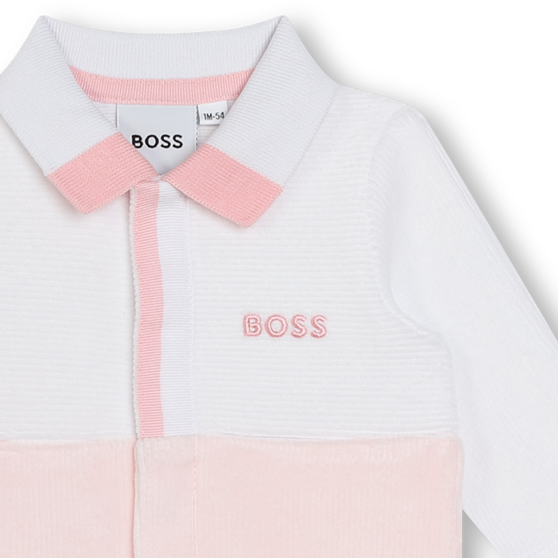 Pyjama en velours bicolore BOSS 
                    FILLE