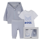 Ensemble cardigan + pantalon + Tee-shirt BOSS 
                    GARCON