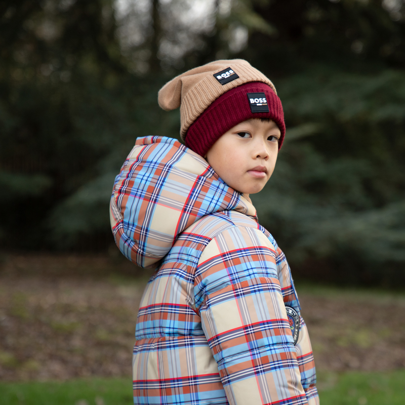 Bonnet tricot avec revers BOSS 
                    GARCON