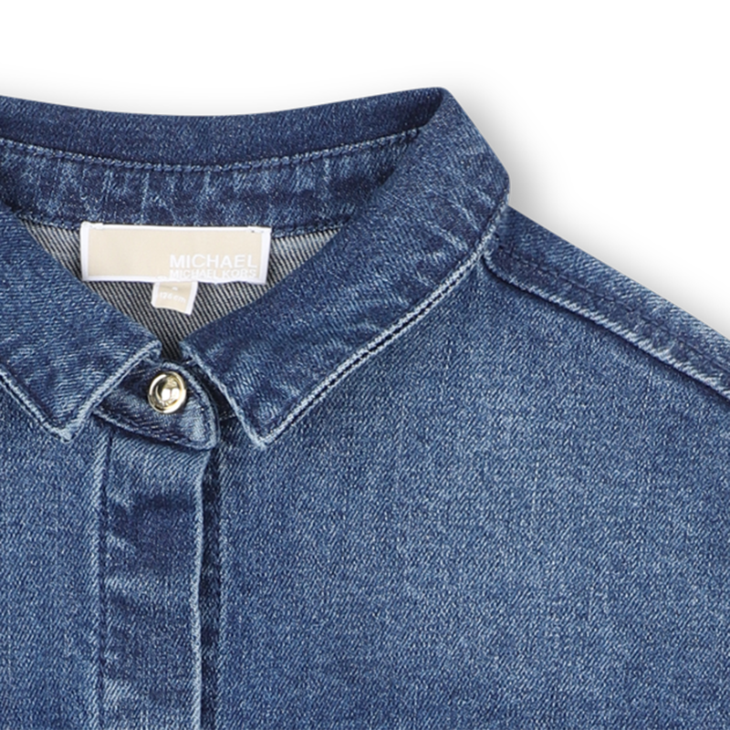 Chemise à manches longues en denim MICHAEL KORS 
                    FILLE