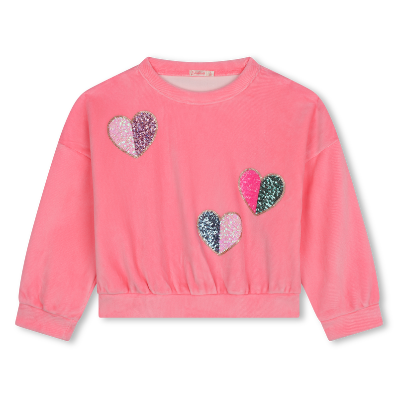 Sweat-shirt en velours BILLIEBLUSH 
                    FILLE