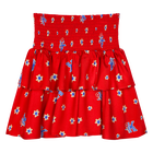 Jupe imprim&eacute;e &agrave; volants KENZO KIDS 
                    FILLE