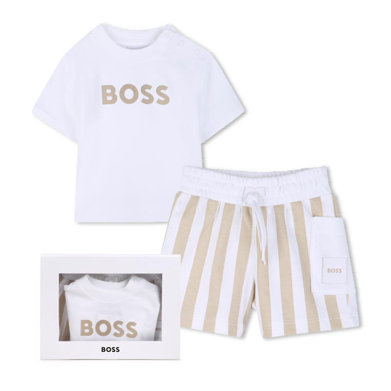 ENSEMBLE T-SHIRT + SHORT BOSS 
                        GARCON