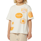 T-shirt &agrave; manches courtes KENZO KIDS 
                    FILLE