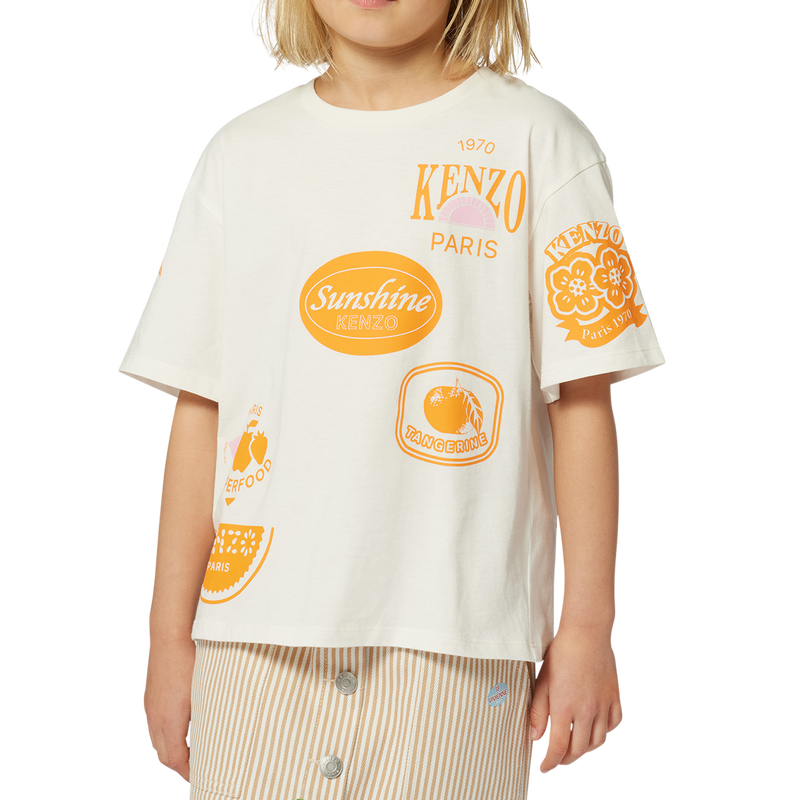 T-shirt &agrave; manches courtes KENZO KIDS 
                        FILLE