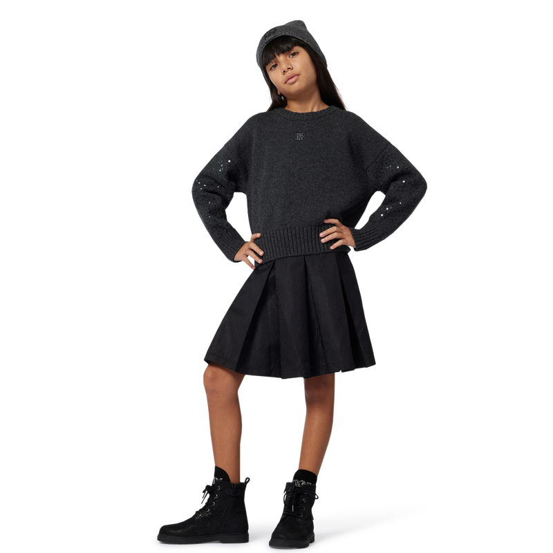 Bonnet tricot double &eacute;paisseur DKNY 
                        FILLE