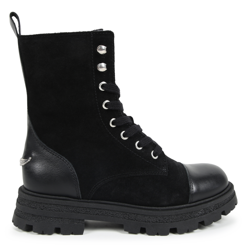 Bottines à lacets en cuir de vachette ZADIG & VOLTAIRE 
                    FILLE
