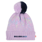 Bonnet &agrave; pompon orn&eacute; de sequins, LILAS, hi-res