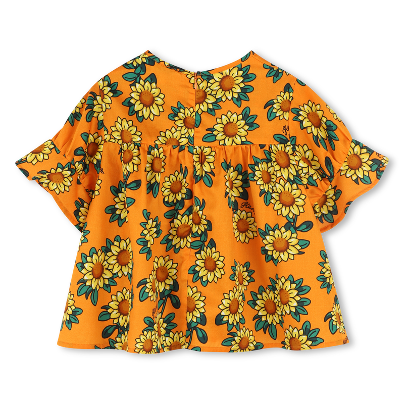 Blouse en satin de coton KENZO KIDS 
                    FILLE