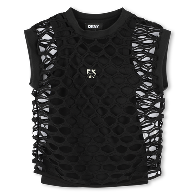 T-shirt bicolore 2 en 1 DKNY FILLE