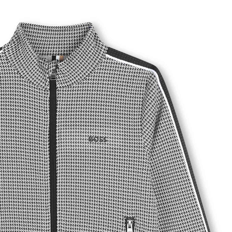 Cardigan zipp&eacute; imprim&eacute; BOSS 
                        GARCON