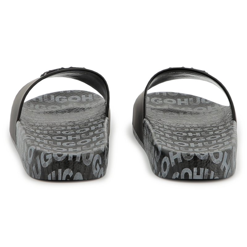 Claquettes badg&eacute;es Hugo 
                        GARCON