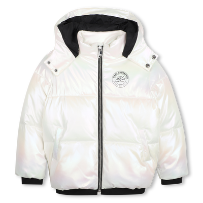 Doudoune &agrave; capuche KARL LAGERFELD KIDS FILLE