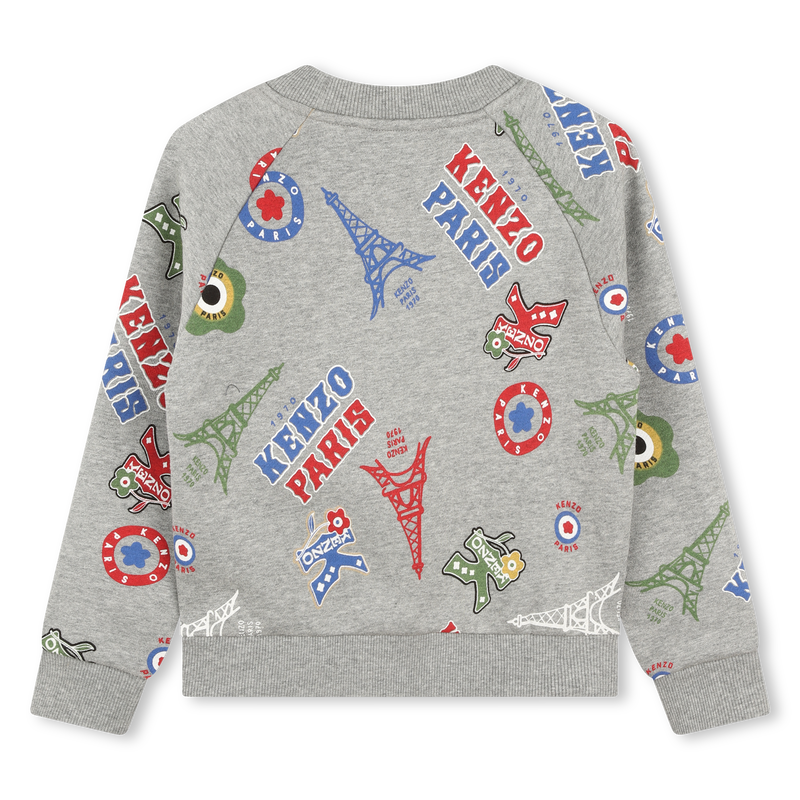 Sweat-shirt molletonn&eacute; imprim&eacute; KENZO KIDS 
                        GARCON