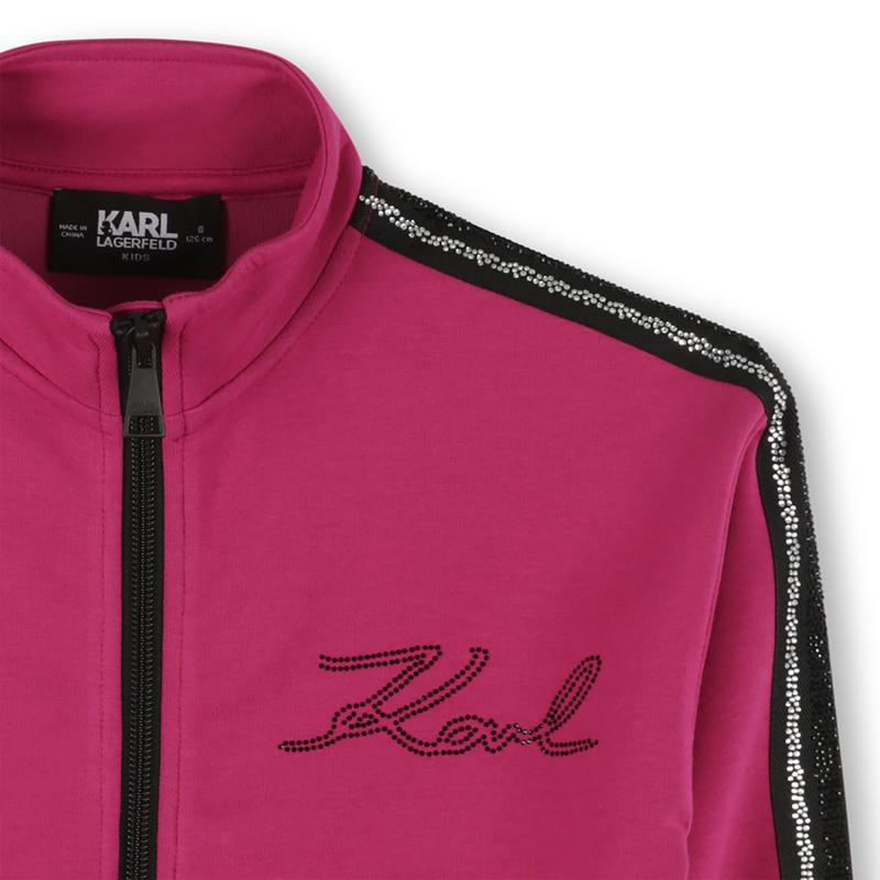 Cardigan en double jersey KARL LAGERFELD KIDS 
                    FILLE