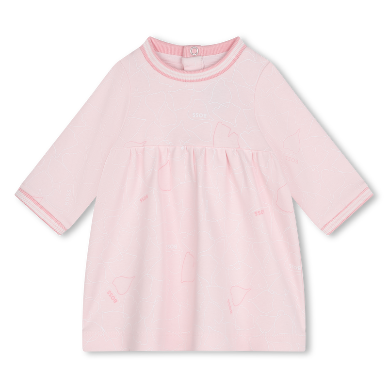 Robe avec bords-côtes rayés BOSS 
                    FILLE