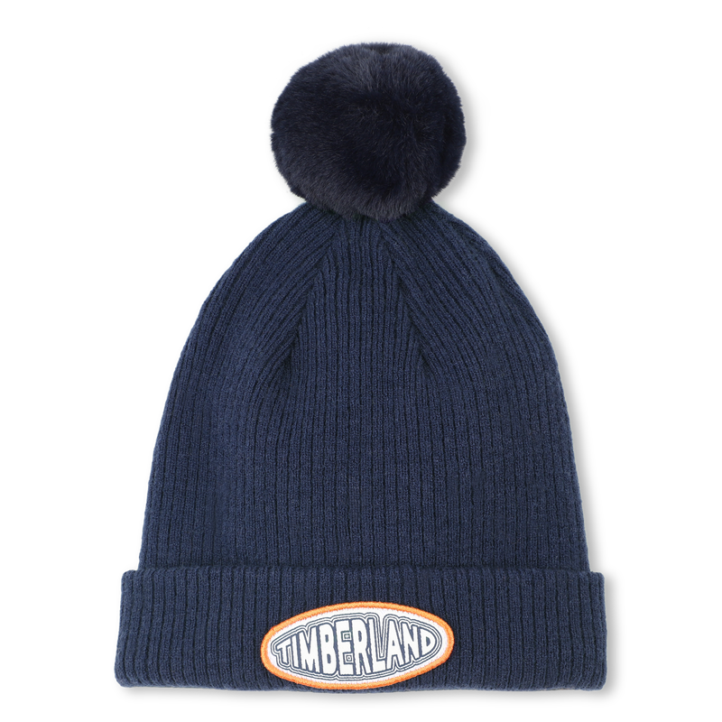 Bonnet tricot pompon polaire TIMBERLAND 
                    GARCON
