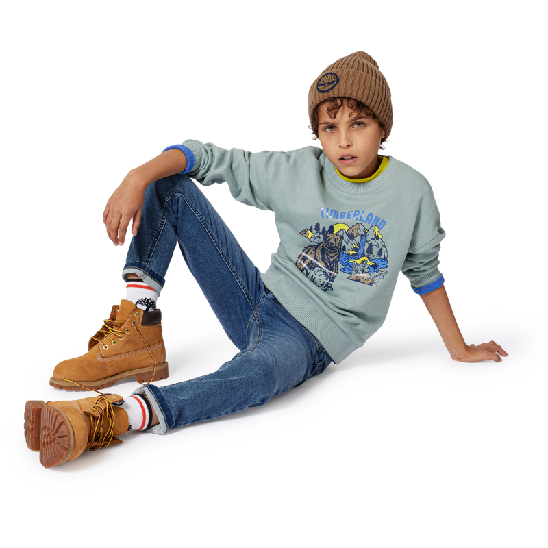 Sweat-shirt en molleton gratté TIMBERLAND 
                    GARCON