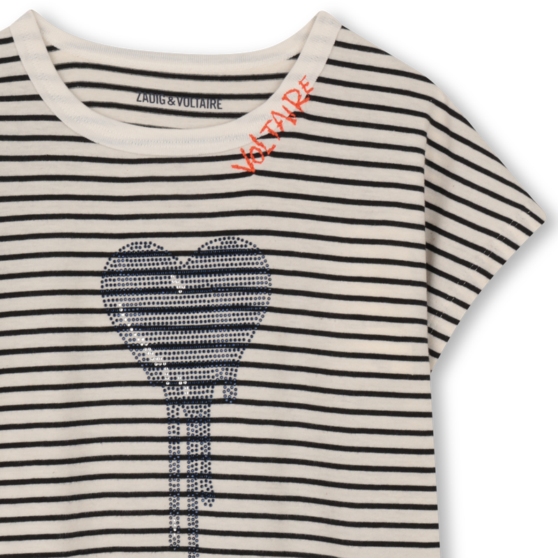 TEE-SHIRT MANCHES COURTES ZADIG & VOLTAIRE 
                        FILLE