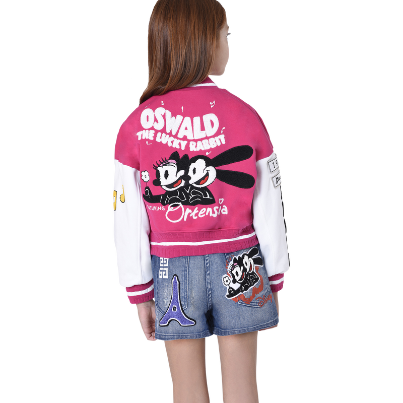 Salopette en jean avec badges GIVENCHY 
                    FILLE