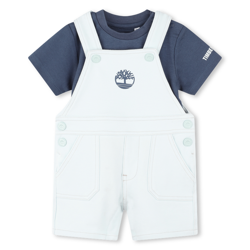 Ensemble salopette et T-shirt TIMBERLAND 
                    GARCON