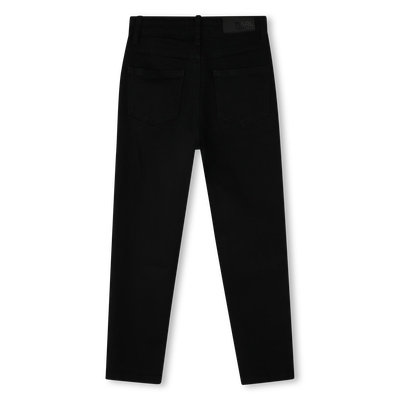 Jean droit avec sigle en strass KARL LAGERFELD KIDS FILLE