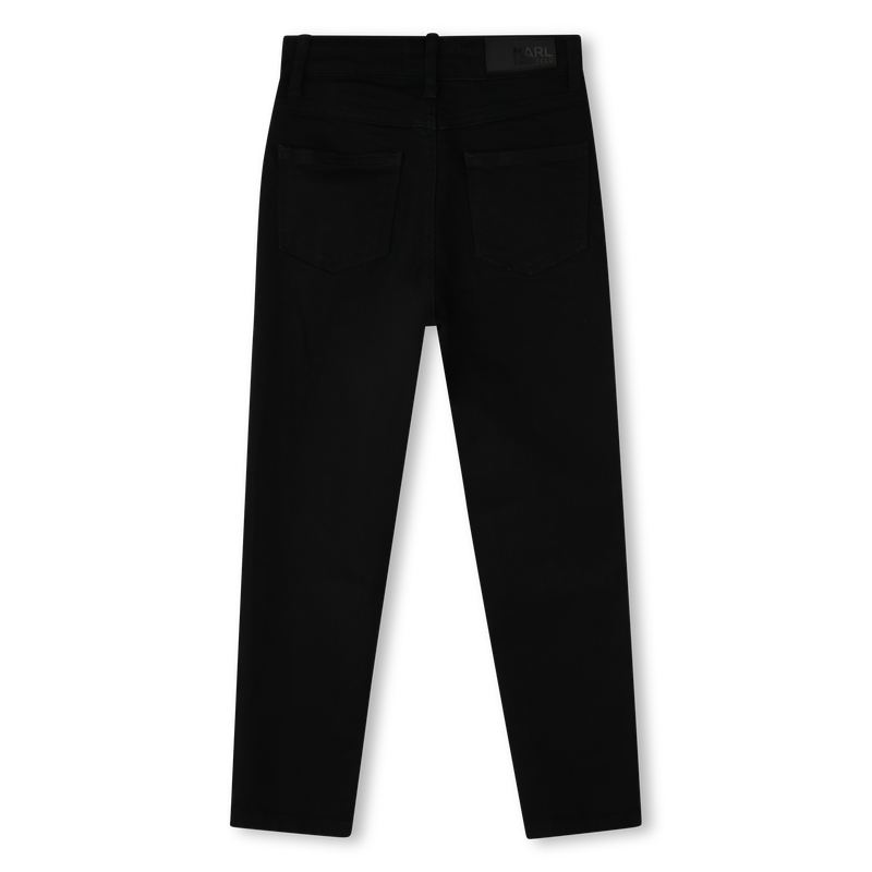 Jean droit avec sigle en strass KARL LAGERFELD KIDS 
                    FILLE