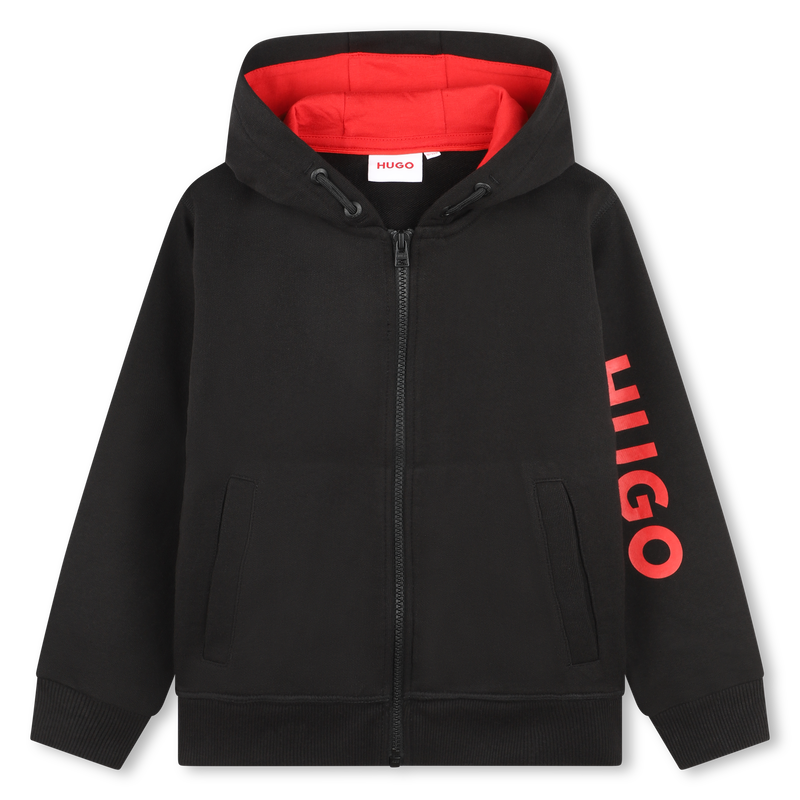 Cardigan à capuche en molleton Hugo 
                    GARCON