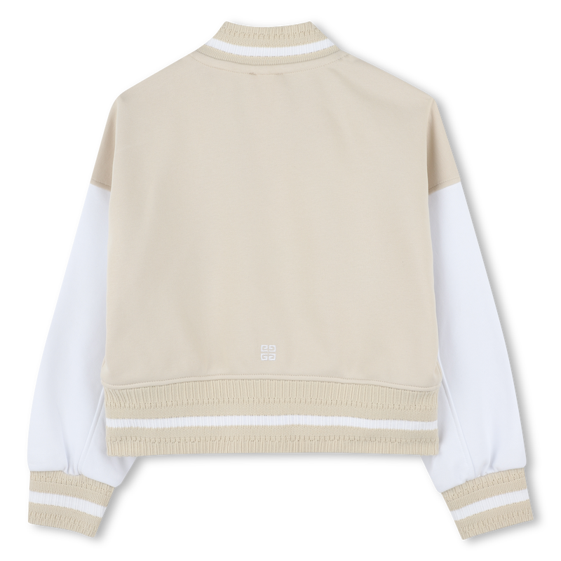 Bomber bicolore en molleton GIVENCHY 
                    FILLE