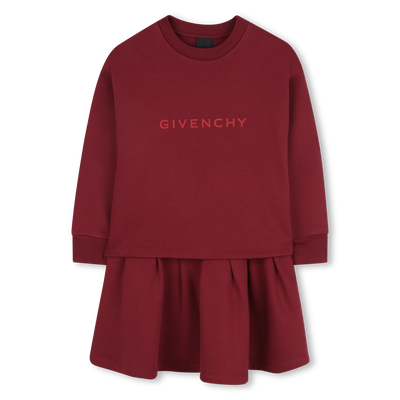 Robe avec bas plissé et fentes GIVENCHY FILLE