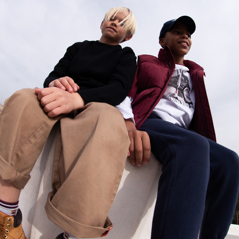 Doudoune zippée à sigles TIMBERLAND 
                    GARCON