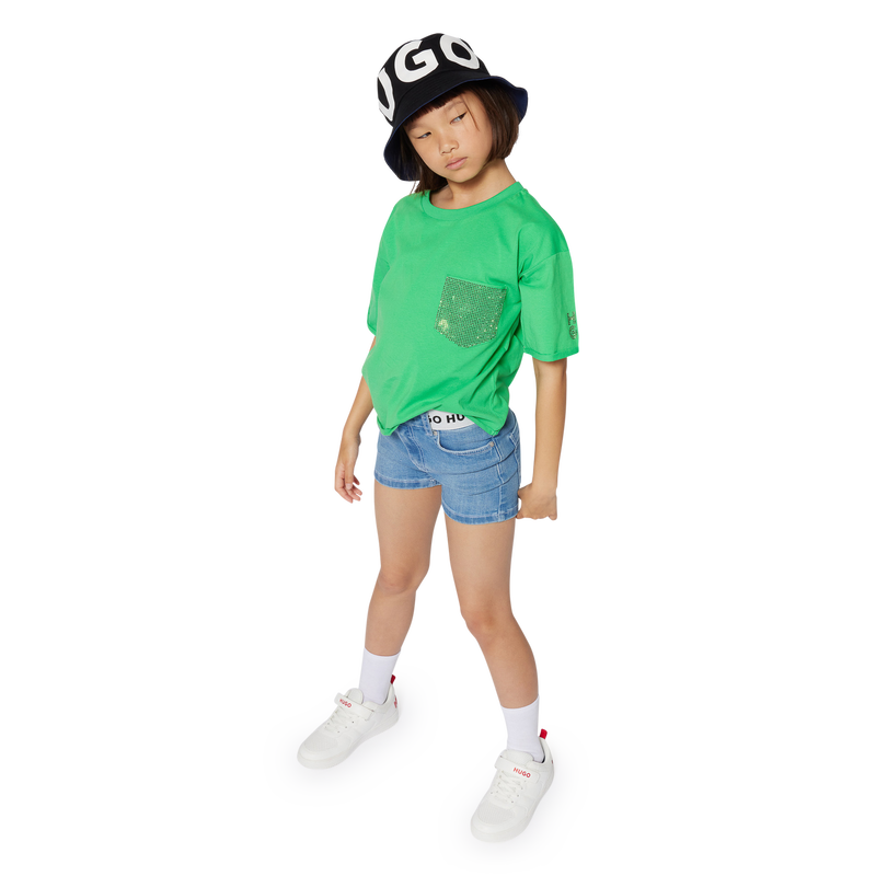 Short en jean à poches Hugo 
                    FILLE