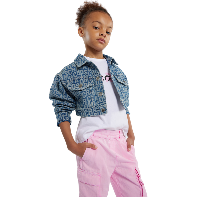 Veste courte en jean imprimé THE MARC JACOBS 
                    FILLE