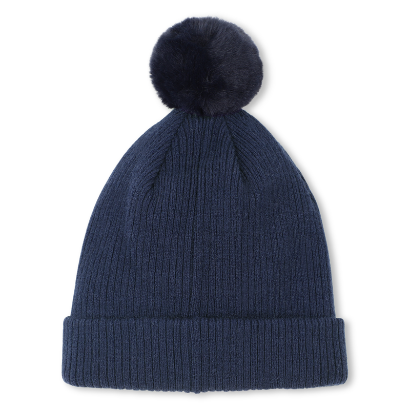 Bonnet tricot pompon polaire TIMBERLAND 
                        GARCON