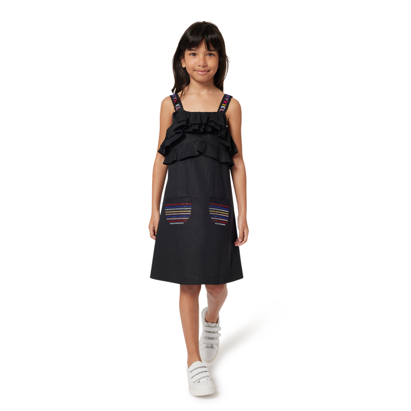 Robe en popeline à volants SONIA RYKIEL 
                    FILLE