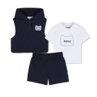 Ensemble Tee-shirt + sweat+ short BOSS 
                    GARCON