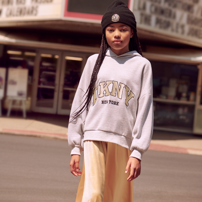 Sweat-shirt &agrave; capuche DKNY 
                        FILLE