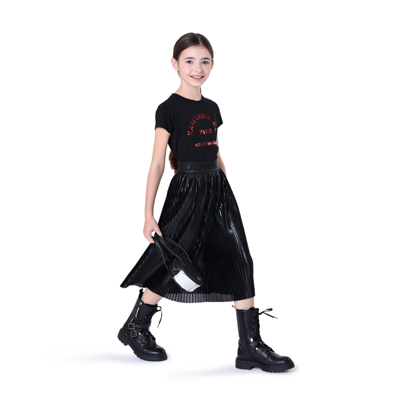 Jupe mi-longue plissée KARL LAGERFELD KIDS 
                    FILLE