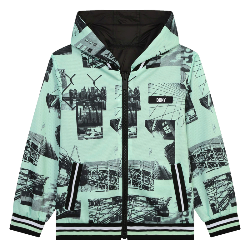 Blouson réversible à capuche DKNY 
                    GARCON