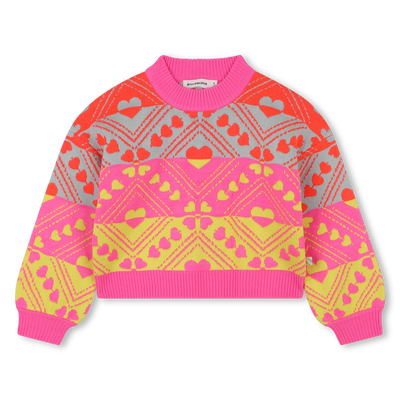 Pull tricot motifs coeurs BILLIEBLUSH FILLE