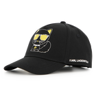 Casquette illustration choupette, BLACK, hi-res