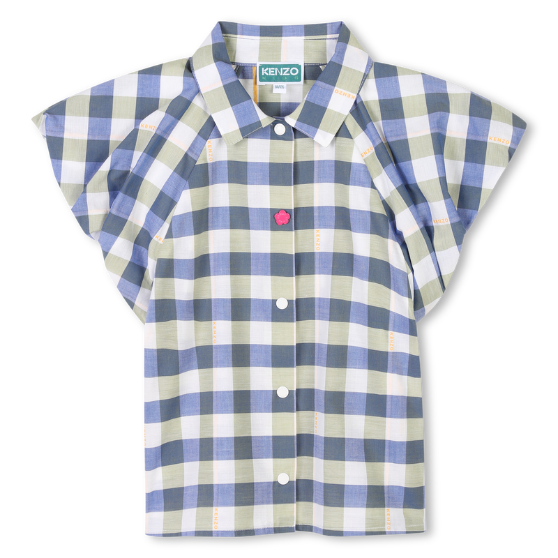 Blouse manches courtes coton KENZO KIDS 
                        FILLE