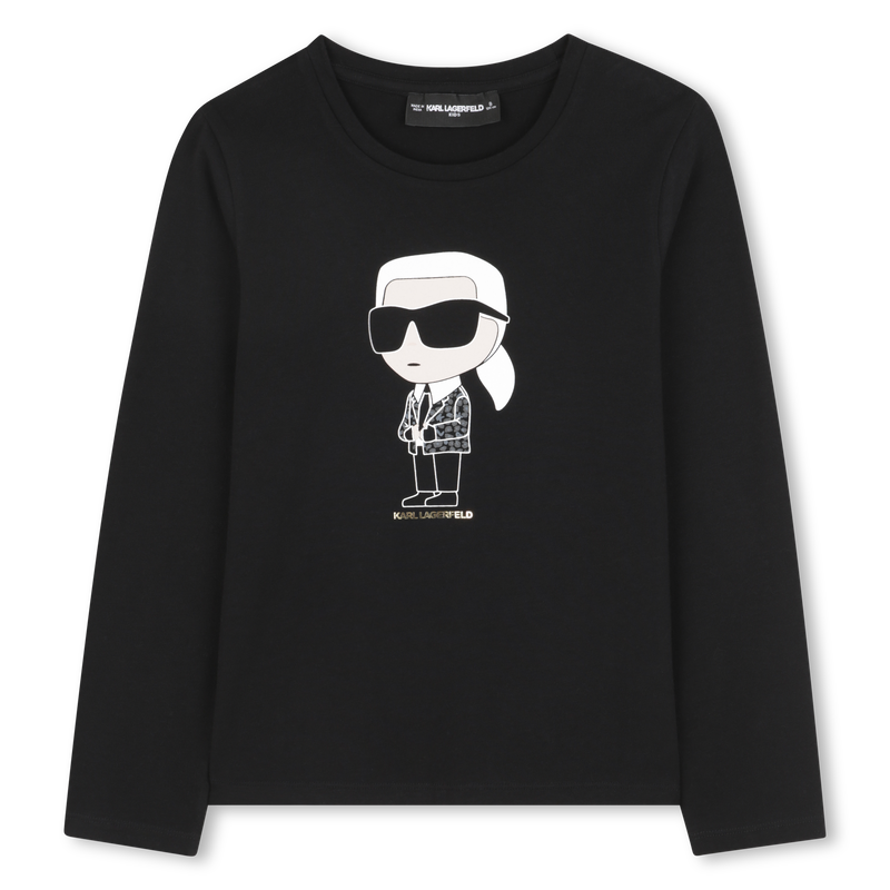 T-shirt &agrave; manches longues KARL LAGERFELD KIDS 
                        FILLE
