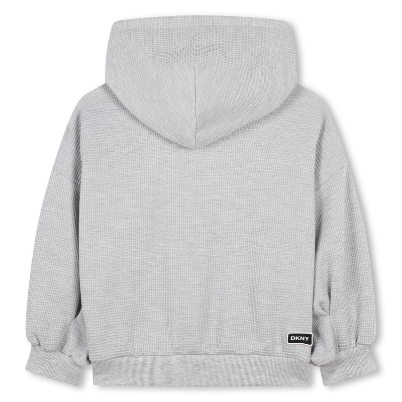 Sweat à capuche Dkny modèle D55001_763 pour unisexe enfants DKNY