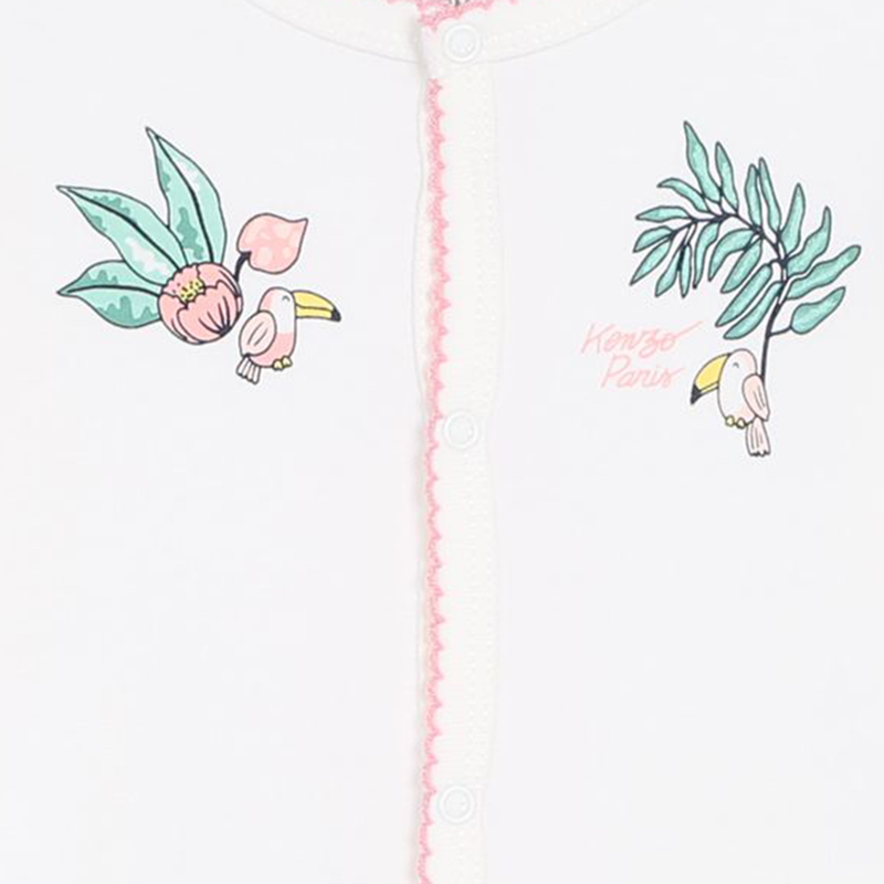 Pyjama pressionné en coton KENZO KIDS 
                    FILLE