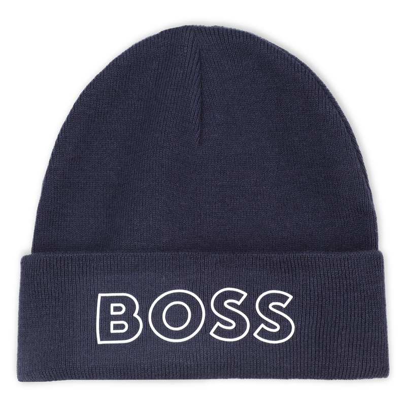 Bonnet tricot avec sigle BOSS 
                    GARCON